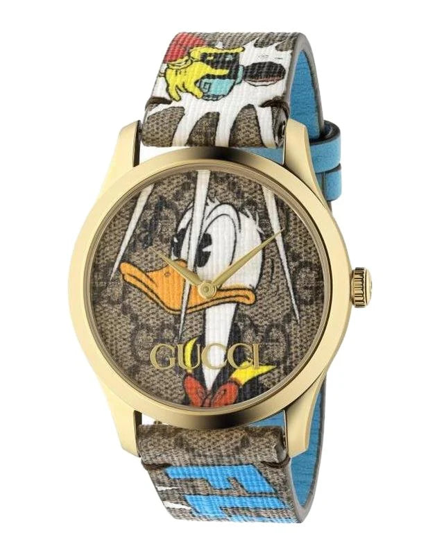 Unisex Gucci G-Timeless Disney Donald Duck Watch  -YA1264167